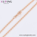 75433 xuping China al por mayor diseño simple chapado en oro rosa pulsera de cadena unisex